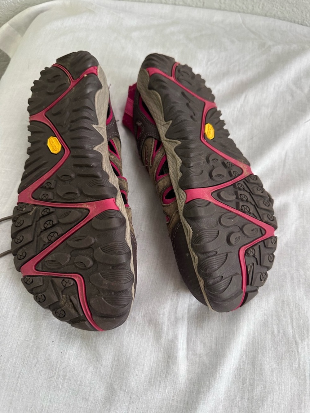 Merrell All Out Blaze Sieve Womens 9.5 Brown Pink Hiking Water Sandals Vibram - Picture 8 of 10